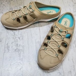 Ryka tan leather-upper step-in sport shoe Sz 10